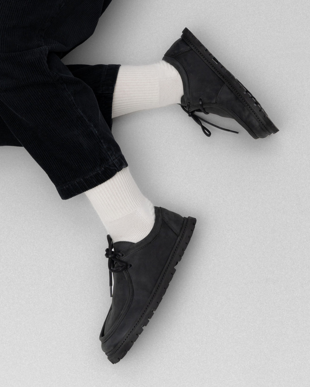 NEROS - Chaussures Barefoot à Lacets (Black)