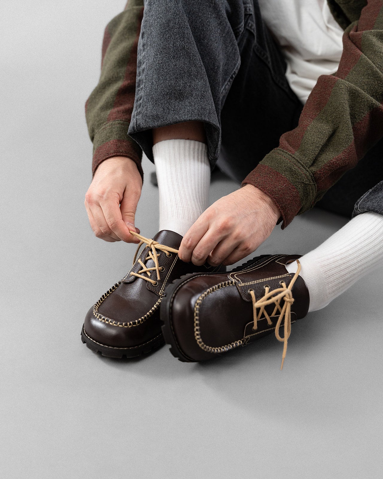 Orpheus - Barefoot Boat Shoe (Dark Brown)