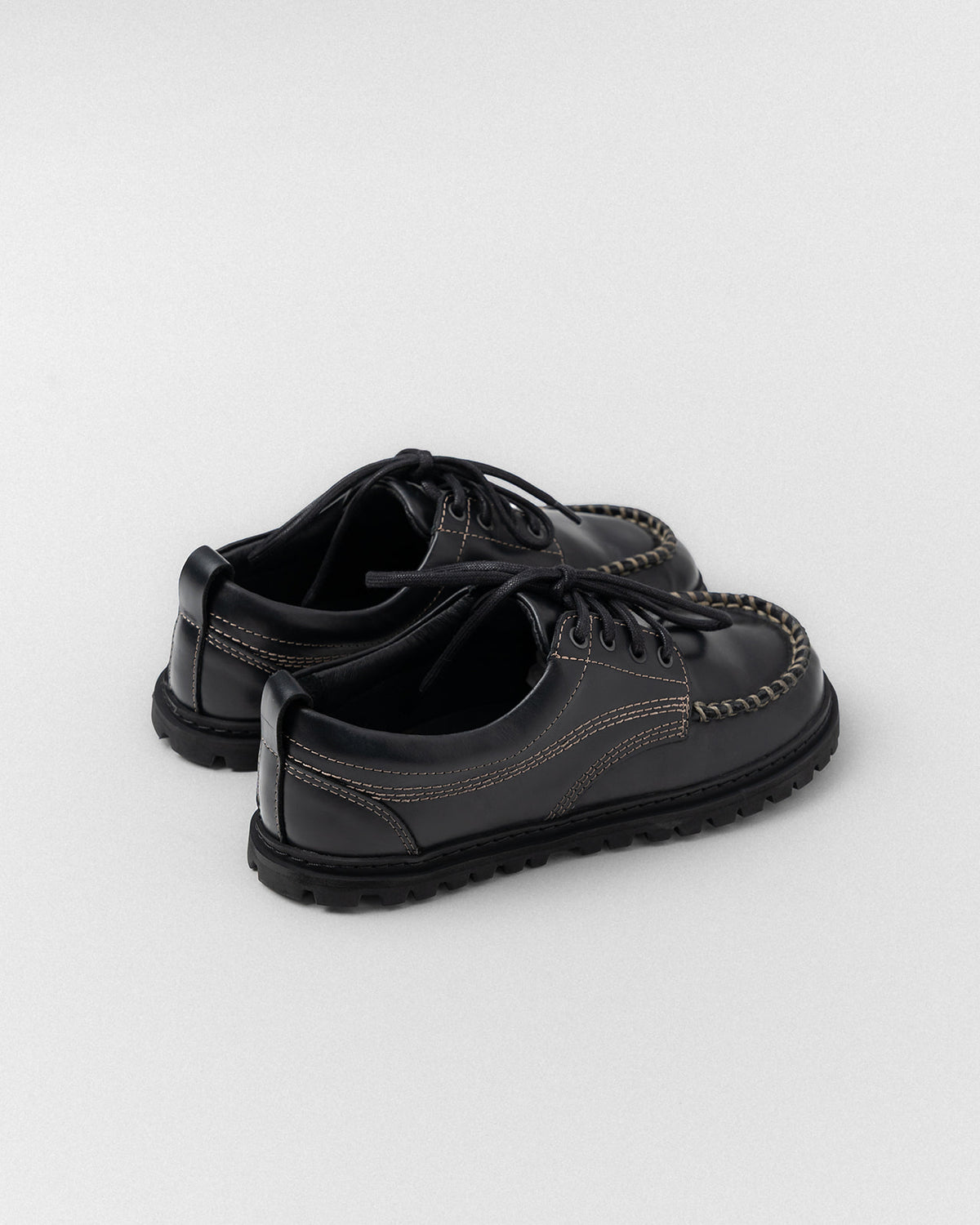 ORPHEUS VINTAGE - Barefoot Boat Shoe (Black)