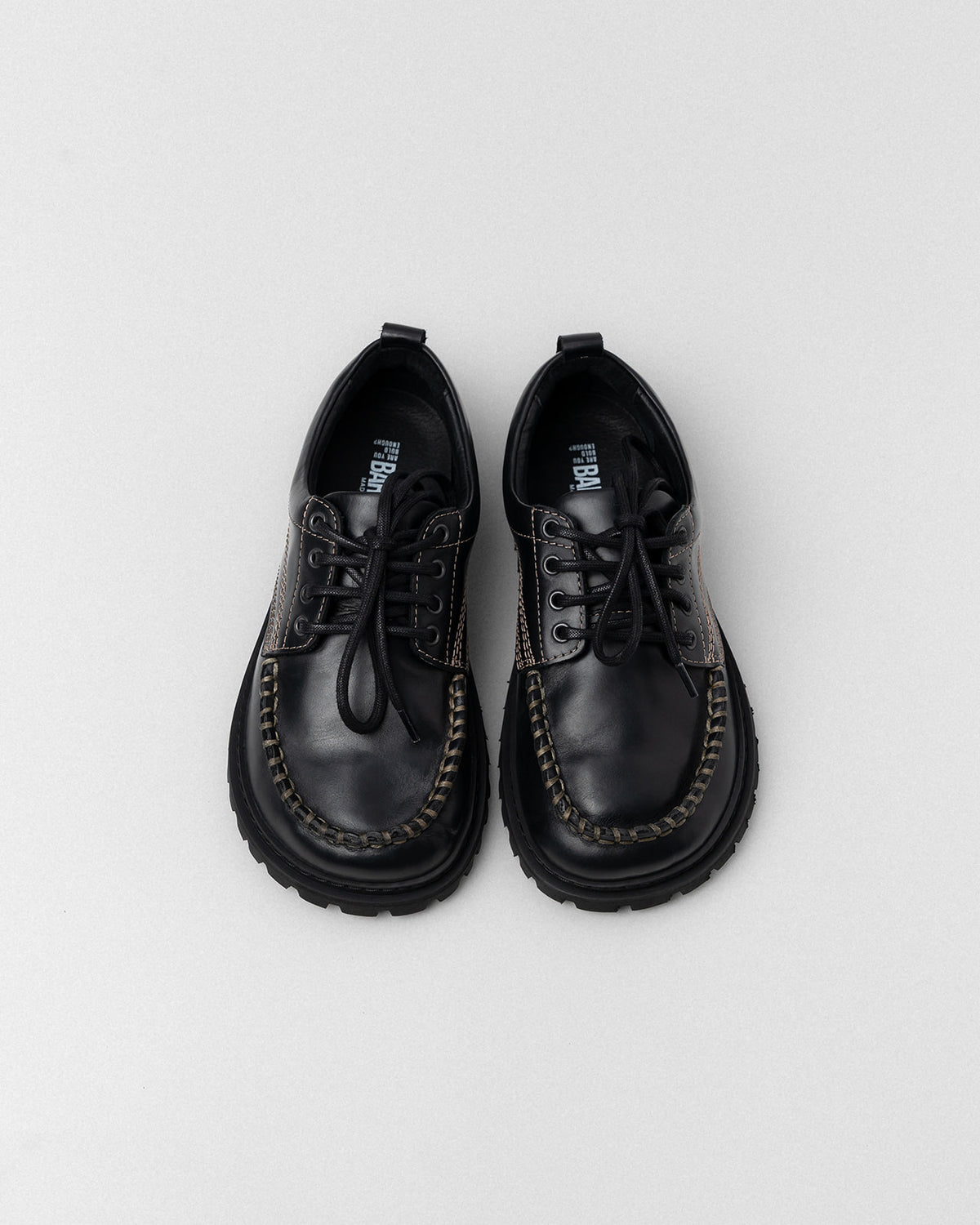 ORPHEUS VINTAGE - Barefoot Boat Shoe (Black)