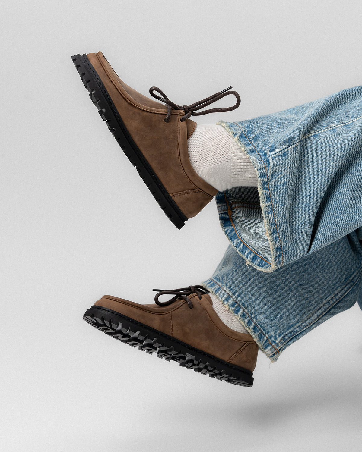 NEROS - Barefoot Lace-Up Shoe (Heritage Brown)