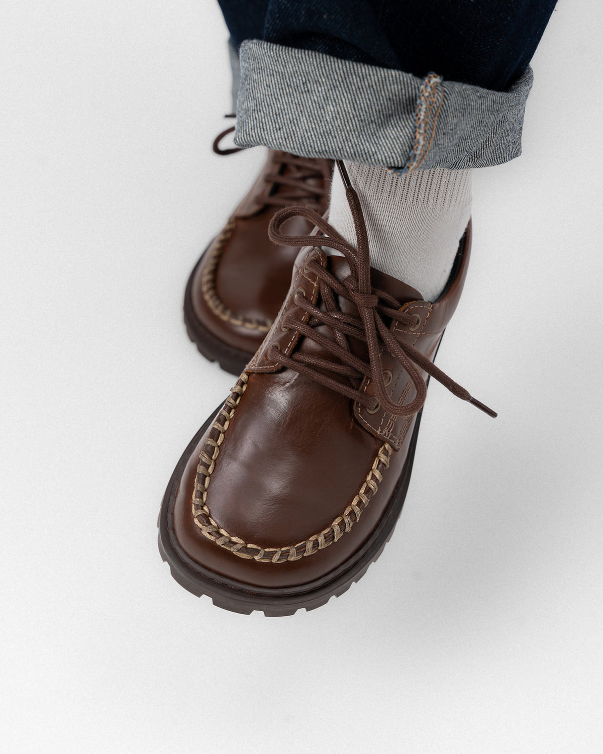 ORPHEUS VINTAGE - Barefoot Boat Shoe (Honey Brown)