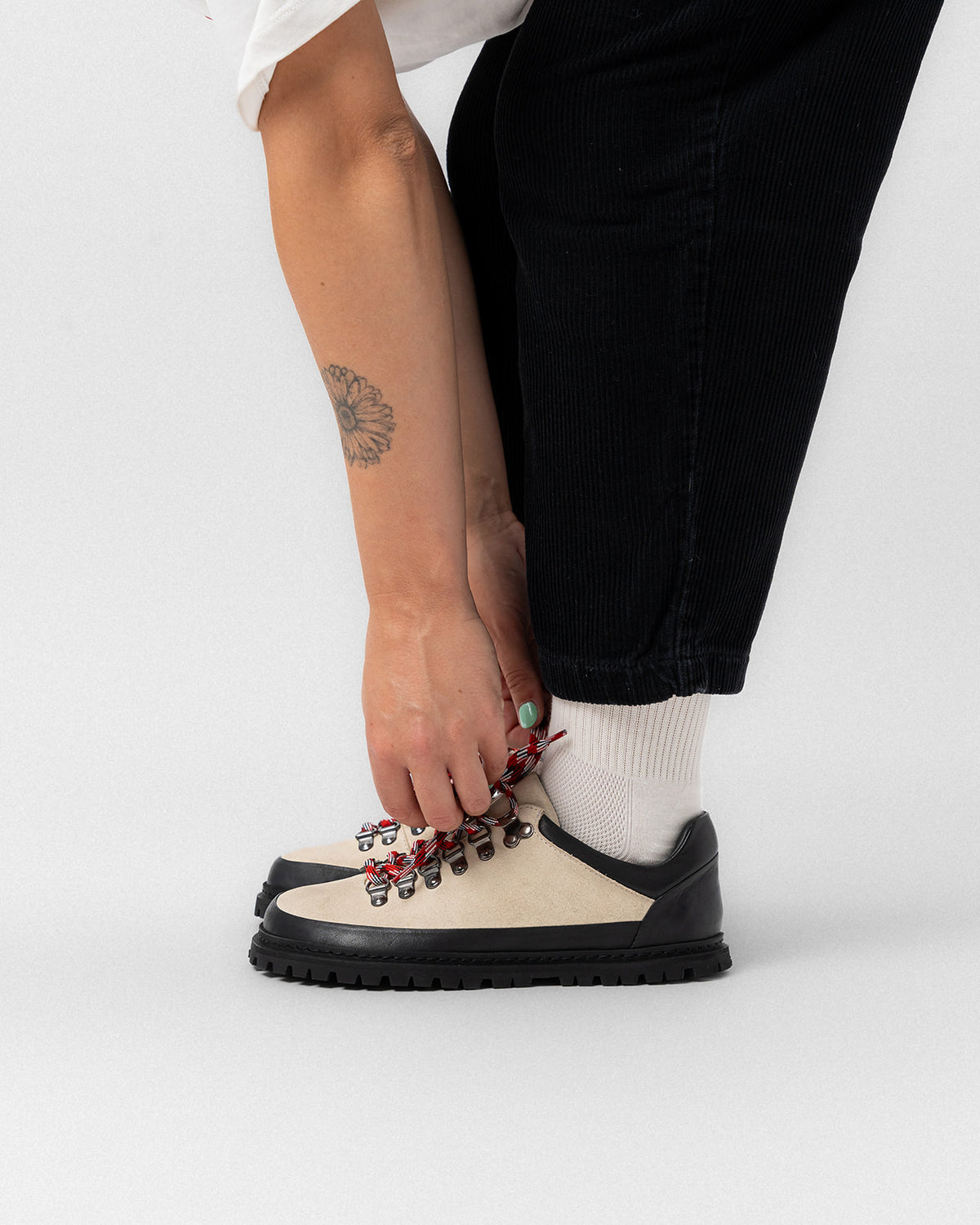 ODYSSEUS - Barfuß-Schnürschuhe (Vanilla)