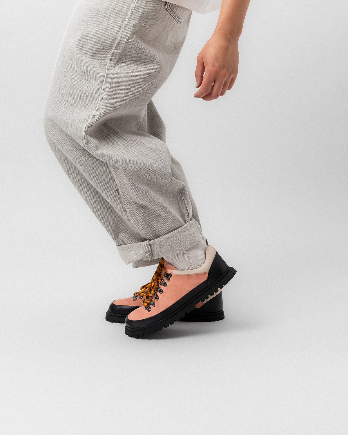 ODYSSEUS - Barefoot Lace-Up Shoe (Wild Salmon)