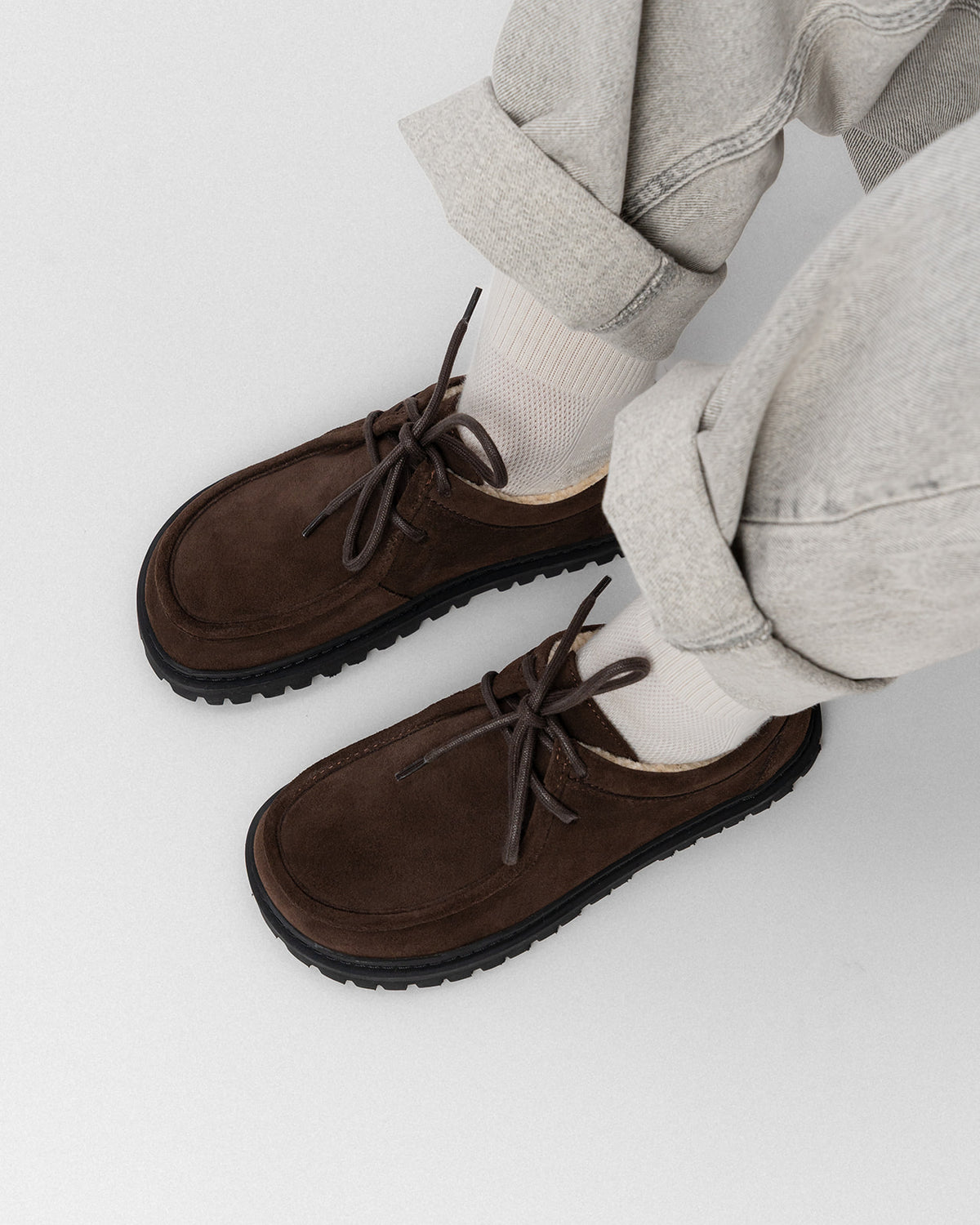 NEROS - Barefoot Lace-Up Shoe (Winter Brown)
