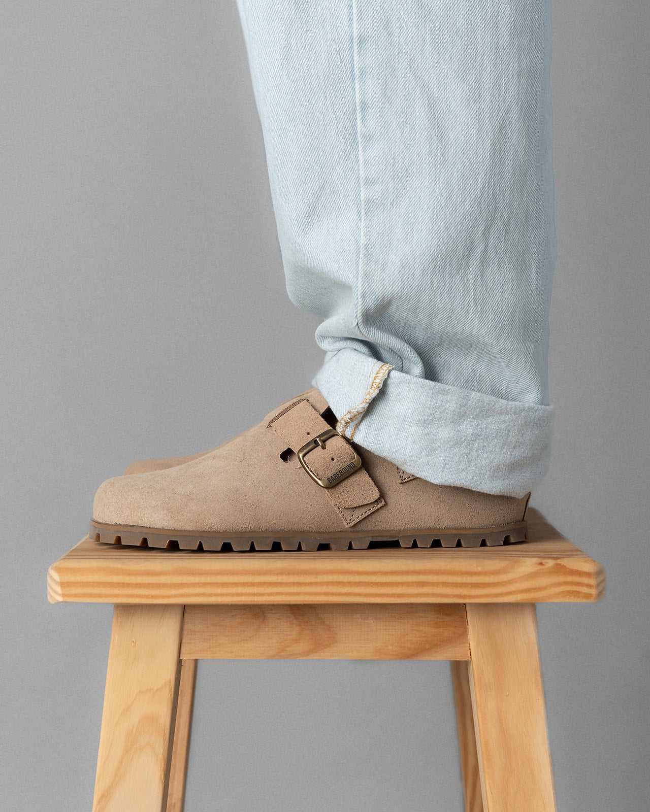 Ikaros Barefoot Clog (Sand Taupe) – BAREBOUND - Main Image