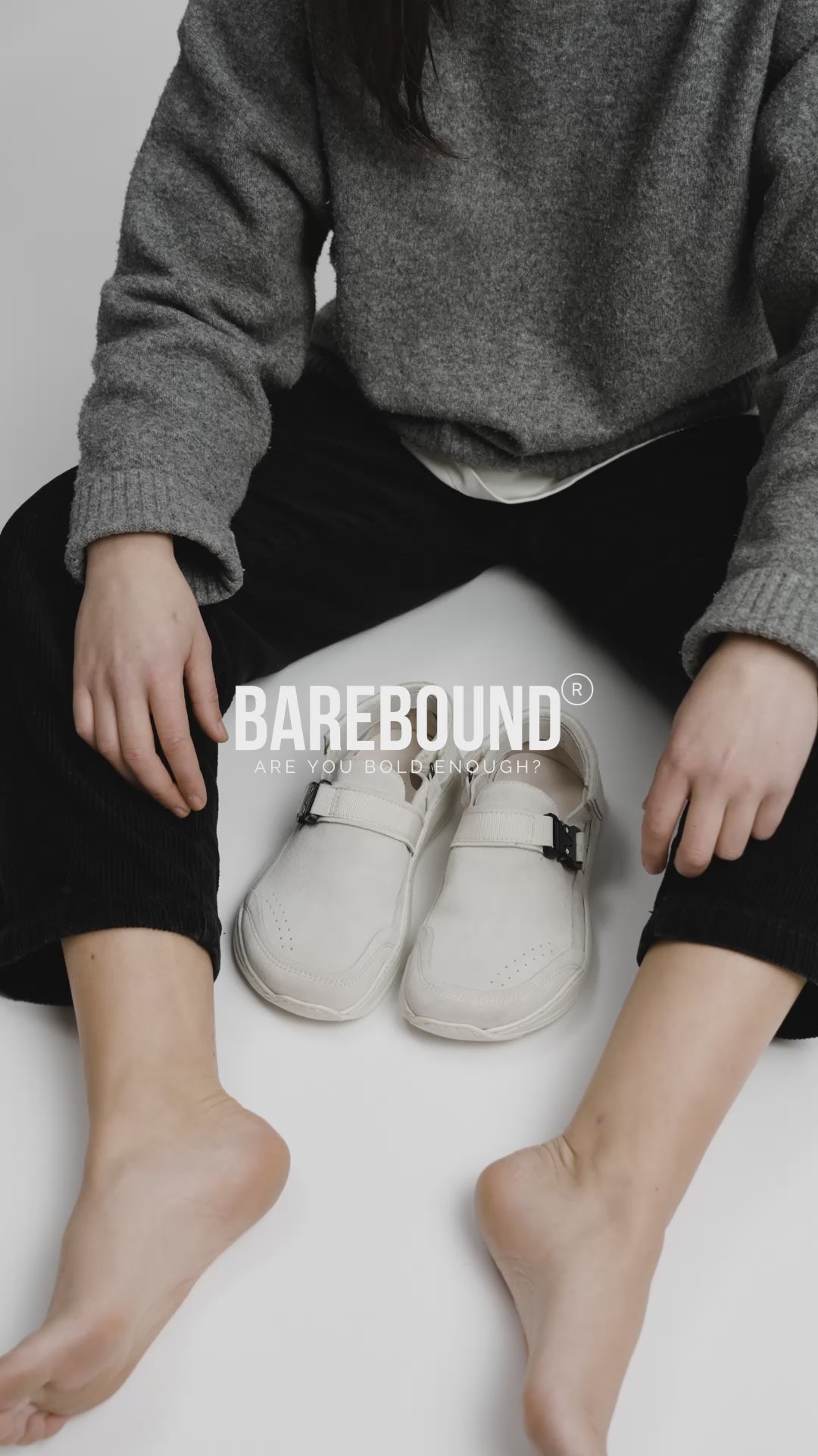 Load video: VULCAN - Barefoot Clog (Off White)